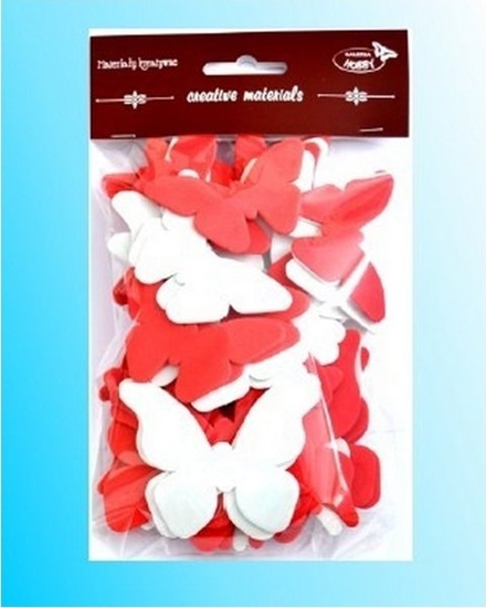 Picture of Titanum Motyle czerwono-biae 52szt