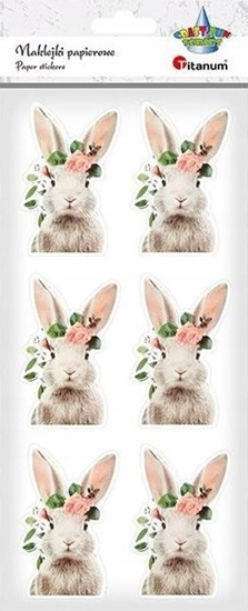 Изображение Titanum Naklejki papierowe zajc 6szt.
