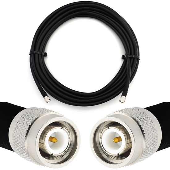 Picture of TNC Male to TNC Male 1m Flexible Coaxial Cable — LMR400 UF UltraFlex equivalent