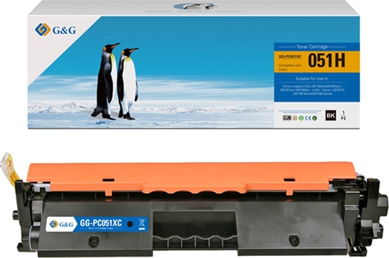 Picture of Toner G&G G&G kompatybilny toner z CRG051H, black, 4100s, NT-PC051XC, high capacity, dla Canon LBP162dw, MF269dw, MF267dw, MF264dw, N