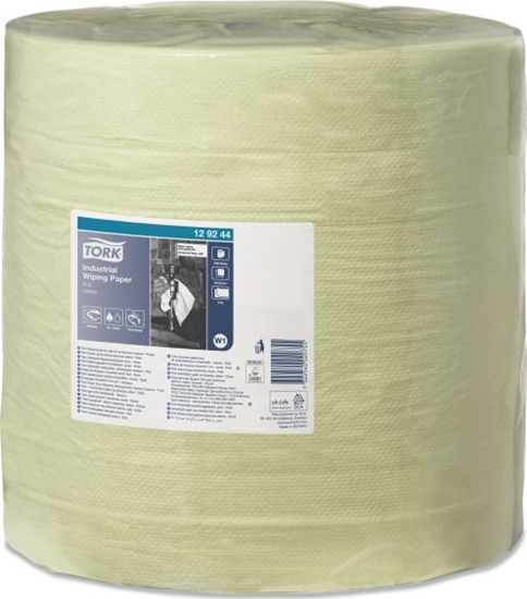 Picture of Tork Tork - Czyciwo papierowe w roli do przemysowych zabrudze, 2-warstwowe, W1, advanced, szerokie - Zielone