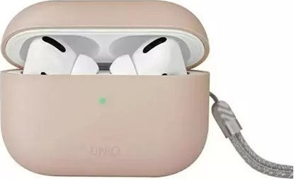 Attēls no Uniq Etui UNIQ Lino Apple AirPods Pro 2 Silicone róowy/blush pink