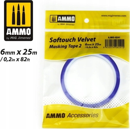Attēls no Vallejo Ammo: Softouch Velvet Masking Tape 2 (6 mm x 25 m) 