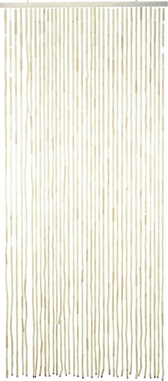 Picture of vidaXL H&S Collection Kurtyna na drzwi, 90x200 cm, sorgo, naturalna