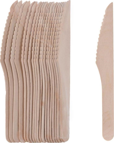 Picture of Vilde Noe drewniane, sztuce jednorazowe, piknikowe, 20 sztuk