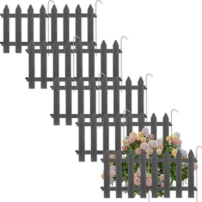 Picture of Vilde Palisada potek ogrodowy grafitowy border zestaw 10 szt. 30x30 cm