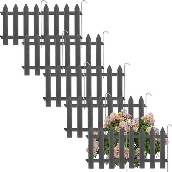 Picture of Vilde Palisada potek ogrodowy grafitowy border zestaw 10 szt. 30x30 cm