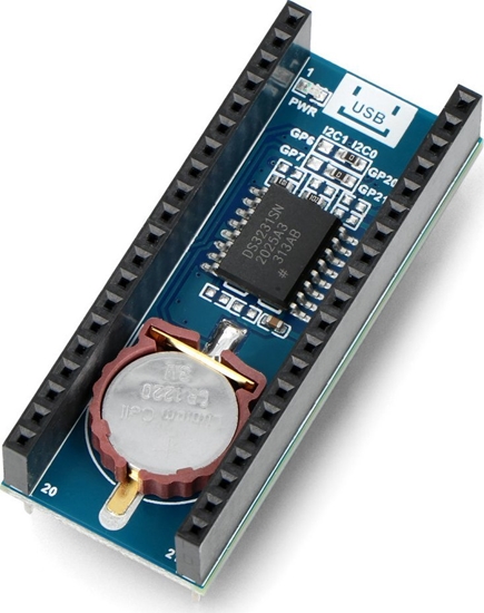 Изображение Waveshare Modu RTC DS3231 - zegar czasu rzeczywistego - I2C - do Raspberry Pi Pico - Waveshare 19426}