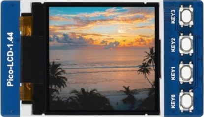 Изображение Waveshare Wywietlacz LCD TFT 1,44'' 128x128x - SPI - 65K RGB - do Raspberry Pi Pico - Waveshare 19576}