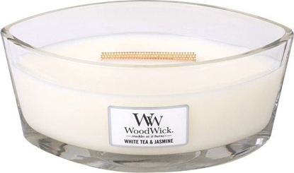 Изображение WoodWick wieca zapachowa White Tea & Jasmine Elipsa 453,6g (76062E)