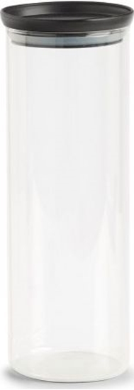 Picture of Zeller Soik do przechowywania z plastikow pokrywk, 1650 ml, czarny, 10,3x28,1cm cm