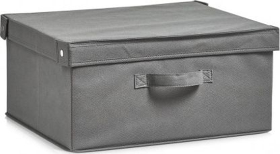 Изображение Zeller Zeller, Pudeko z pokrywk, 35x41x20cm, kol. szary