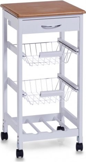 Изображение Zeller Zeller, Wózek kuchenny, 37.5x76x37.5cm, biay