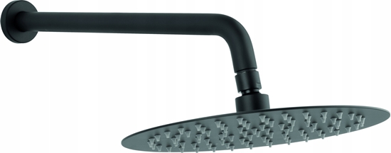 Picture of Zestaw prysznicowy Ferro Zestaw natryskowy z deszczowni 250 mm slim, czarny