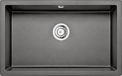 Attēls no Zlewozmywak Deante KOMORA PODBLATOWA CORDA ANTRACYT METALIK GRANIT 800X500X204 3,5"