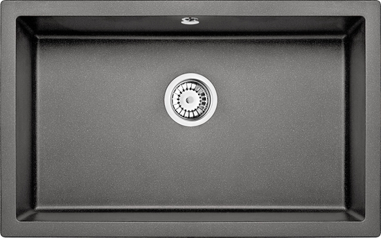 Picture of Zlewozmywak Deante KOMORA PODBLATOWA CORDA ANTRACYT METALIK GRANIT 800X500X204 3,5"