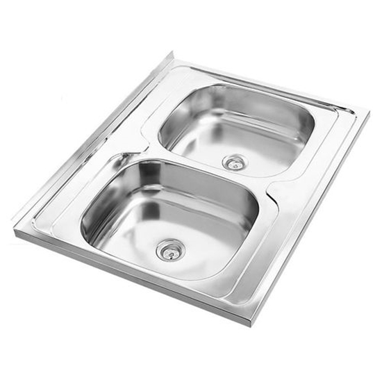 Picture of Zlewozmywak Deante Zlewozmywak 2-komorowy UNIWERSALNY bez ociekacza 80x60cm gadki ZM6 0200