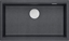 Picture of Zlewozmywak GraniteQ LOGAN 110 GraniteQ zlewozmywak black diamond 76x44x23,5 cm 1-komorowy podwieszany z syfonem manualnym stal szlachetna
