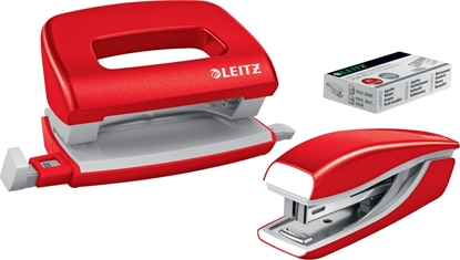 Picture of Zszywacz Leitz Zszywacz + dziurkacz Mini NeXXt WOW red