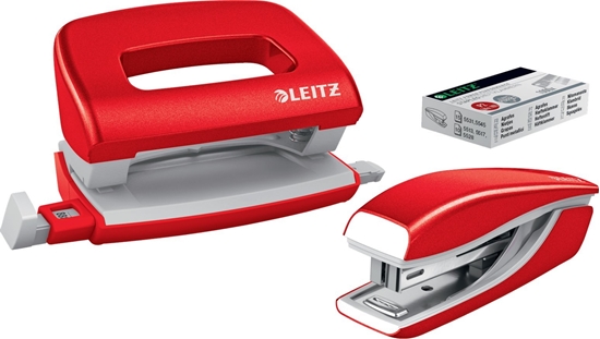 Picture of Zszywacz Leitz Zszywacz + dziurkacz Mini NeXXt WOW red