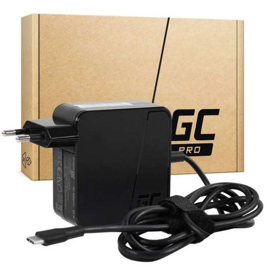 Picture of Lādētājs Green Cell PRO USB-C 65W 5V-3A, 9V-3A, 12V-3A, 15V-3A, 20V-3.25A