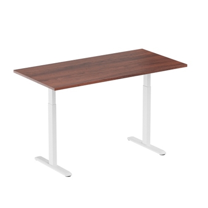 Picture of Adjustable Height Table Up Up Bjorn White, Table top M Dark Walnut