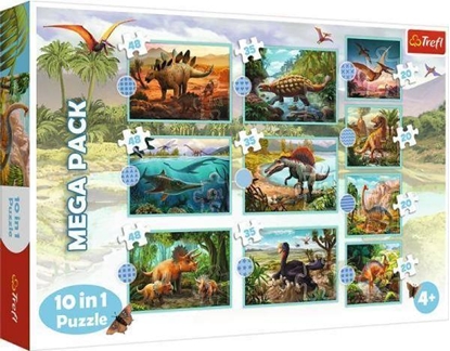 Attēls no Trefl Puzzle 10w1 W wiecie dinozaurów 90390 Trefl