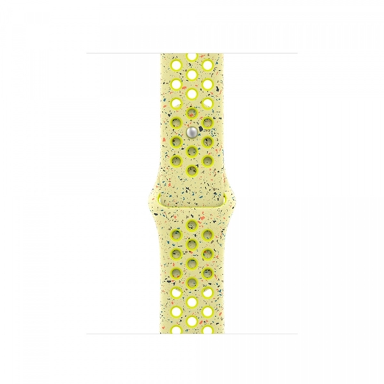 Picture of Pasek sportowy Nike w kolorze promiennym zielonożółtym do koperty 40 mm - rozmiar M/L