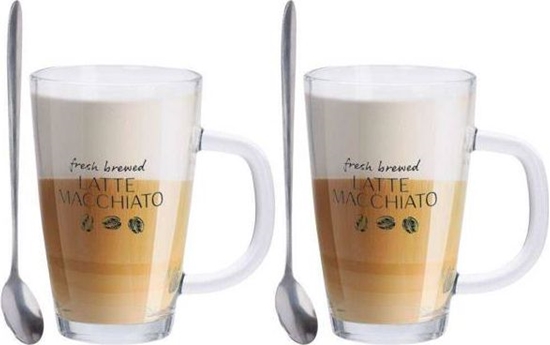 Picture of Excellent Houseware Dviej puodeli su aukteliais rinkinys, skirtas LATTE MACCHIATO () - 50856628