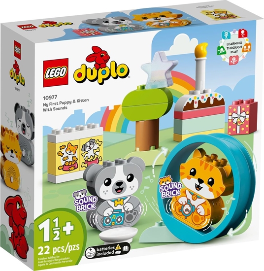 Picture of LEGO Duplo Mój pierwszy szczeniak i kotek z odgosami (10977)