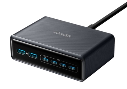 Picture of Ładowarka GeNPrime 200W GaN 4xUSB-C 2xUSB-A Czarna 