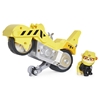 Изображение PAW Patrol , Moto Pups Rubble’s Deluxe Pull Back Motorcycle Vehicle with Wheelie Feature and Figure