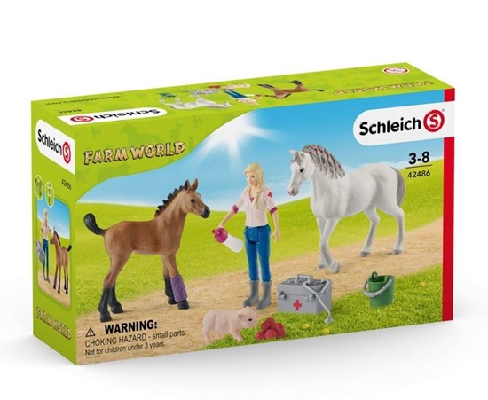 Изображение Schleich Farm World       42486 Vet visiting Mare and Foal