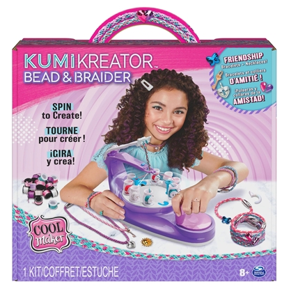 Attēls no Cool Maker , KumiKreator Bead & Braider Friendship Necklace and Bracelet Making Kit, Arts & Crafts Christmas Gifts, Kids Toys for Girls Ages 8 and up