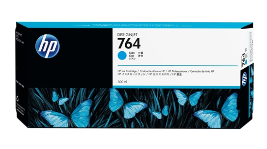 Picture of HP 764 300-ml Cyan Ink Cartridge