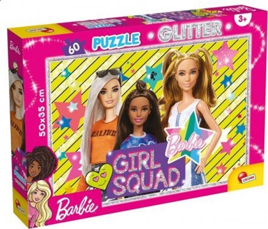Изображение Lisciani Puzzle 60 elementów Barbie glitter - Girl squad!
