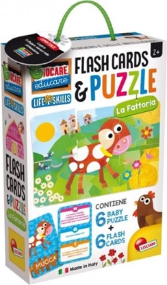 Picture of Lisciani Zabawa i edukacja Puzzle Dziecice i Flashcards - Farma 72699