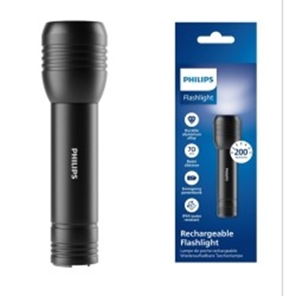 Attēls no Philips Alu Rechargeable Flashlight Taschenlampe 200 LM