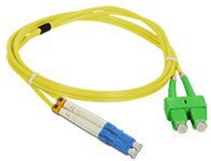 Attēls no Alantec FO Patch cord SC/APC-LC duplex SM 9/125 2.0m (FOC-SCALC-9SMD-2)