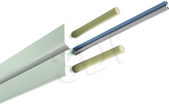 Picture of Alantec Kabel wiatowodowy FTTH paski SM 2J 9/125 LSOH Biay 1000m (FOK-W2J-SM-A-B)