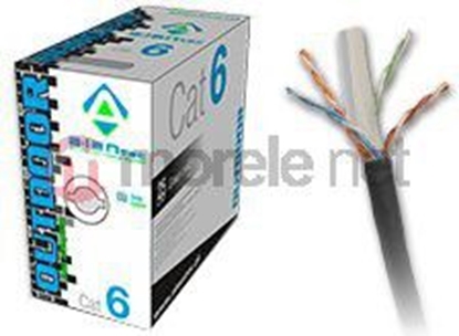 Attēls no Alantec Kabel U/UTP kat.6 PE 4x2x23AWG 305m ZEWNTRZNY SUCHY (KIU6OUTS305)