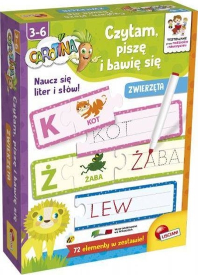 Изображение Lisciani LISCIANI CAROTINA BAWI SI, CZYTAM I PISZ ZWIERZTA