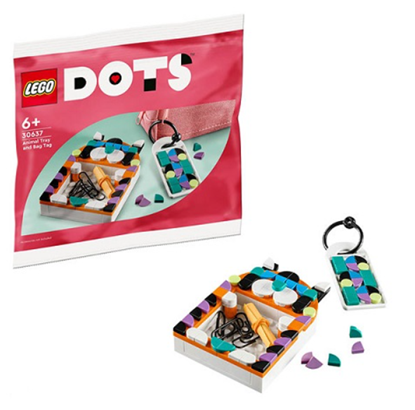 Attēls no LEGO Dots Polybag-Tier-Ablageschale PolybagTierAblageschale & Taschenanhänger(30637)