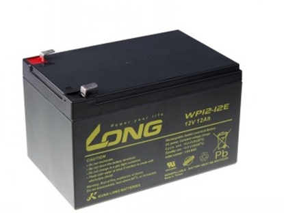 Picture of LONG 12V 12AH LEAD-ACID BATTERY DEEPCYCLE AGM F2 (WP12-12E)