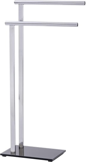 Picture of Ecost customer return WENKO Lava Towel Stand 42 x 81 x 20 cm Shiny Stainless Steel