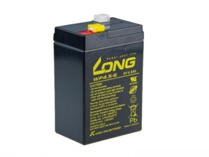 Attēls no LONG 6V 4,5AH LEAD-ACID BATTERY F1 (WP4.5-6)