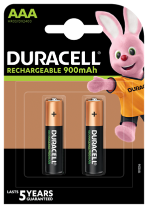 Picture of Uzlādējamās baterijas DURACELL AAA 900 mAh, 2 gab