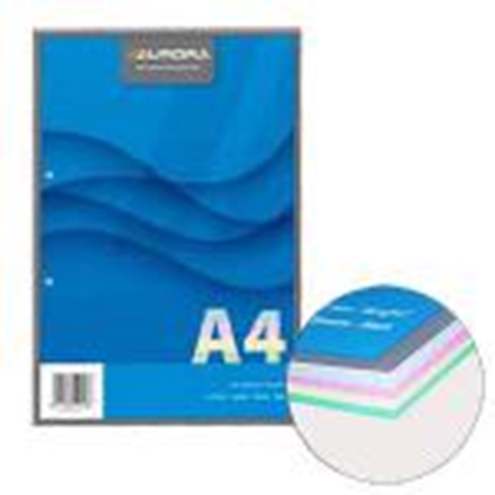 Изображение *Lapas A4/100 lap.rūtiņu ar 2 caur. 4 krāsas lapas AURORA