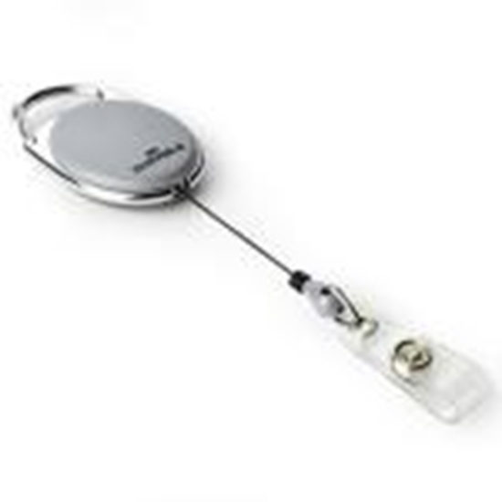 Picture of *Turētājs personas kartei izvelkams ar klipsi,  pelēks DURAB