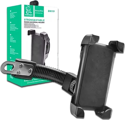 Attēls no . DENMEN UCHWYT SAMOCHODOWY ZAGÓWEK CZARNY DH19